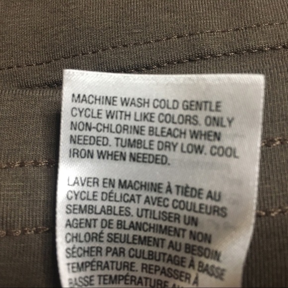 Karen Scott Brown Olive Pull On High Rise Cotton Pocket Shorts Medium M - Picture 4 of 7